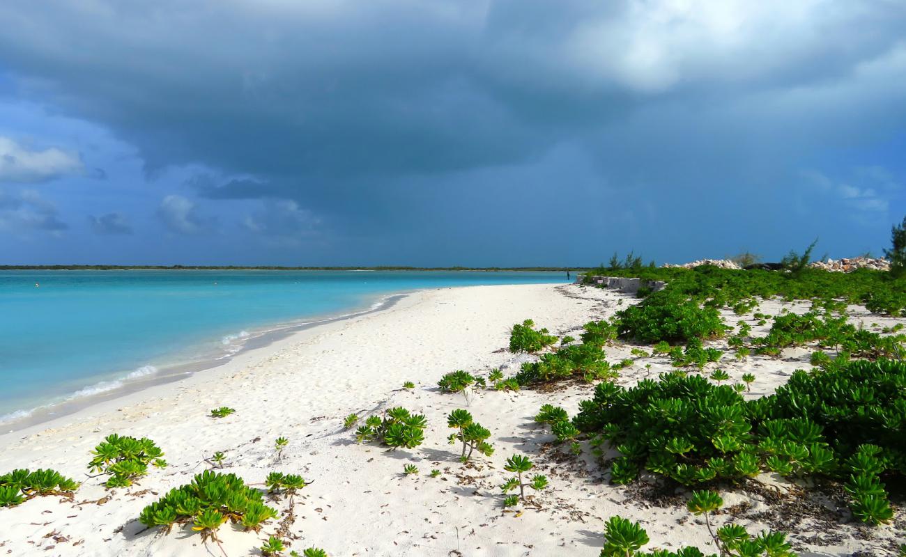 Leeward beach'in fotoğrafı beyaz kum yüzey ile