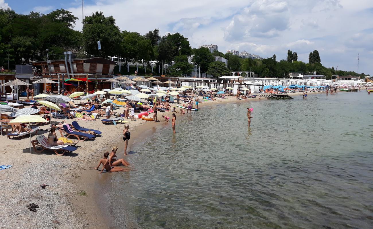 Mis'kyy Plyazh'in fotoğrafı açık bej kum yüzey ile