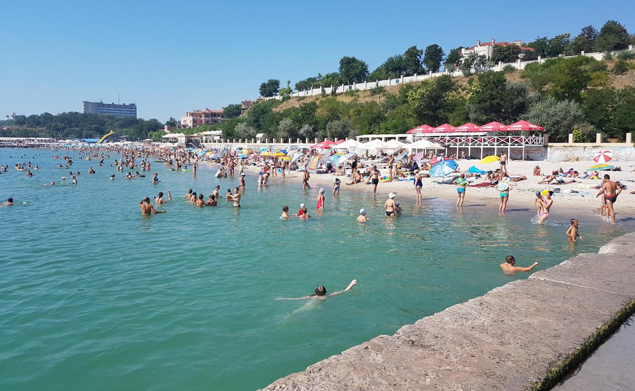 Zolotyi Bereg'in fotoğrafı i̇nce bej kum yüzey ile