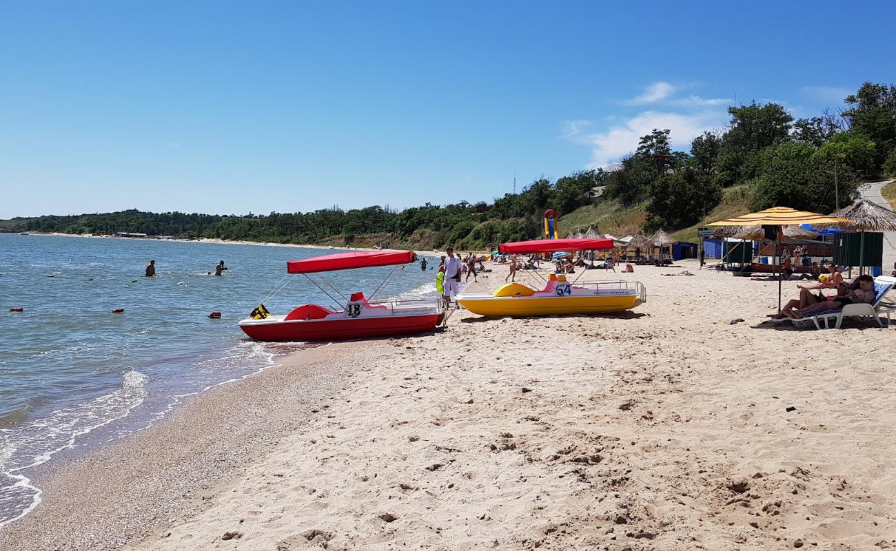 Plyazh Yur'yevka II'in fotoğrafı açık bej kum yüzey ile
