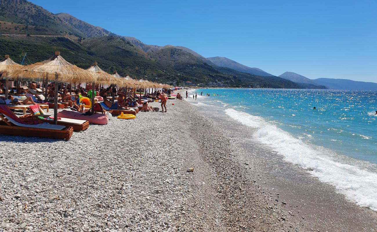 Borsh Plajı'in fotoğrafı hafif çakıl yüzey ile