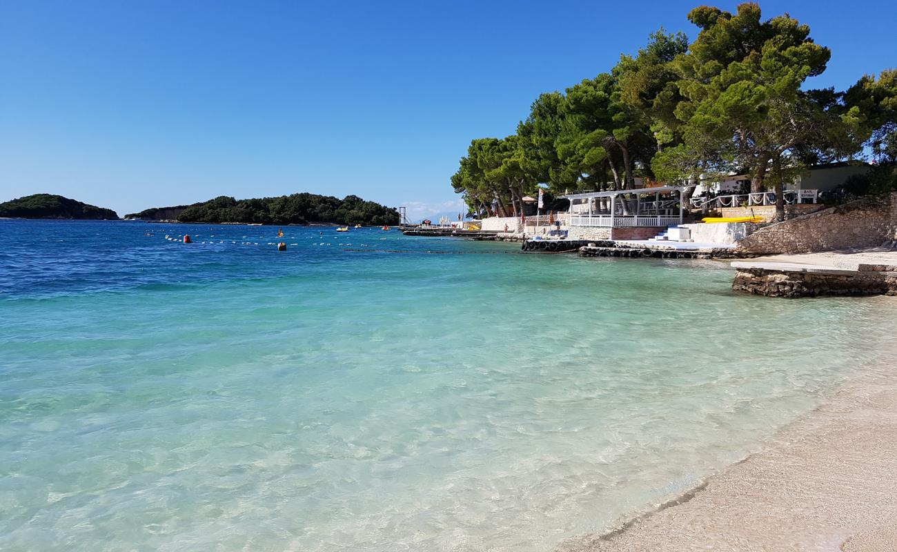 Bora Bora beach'in fotoğrafı parlak ince kum yüzey ile