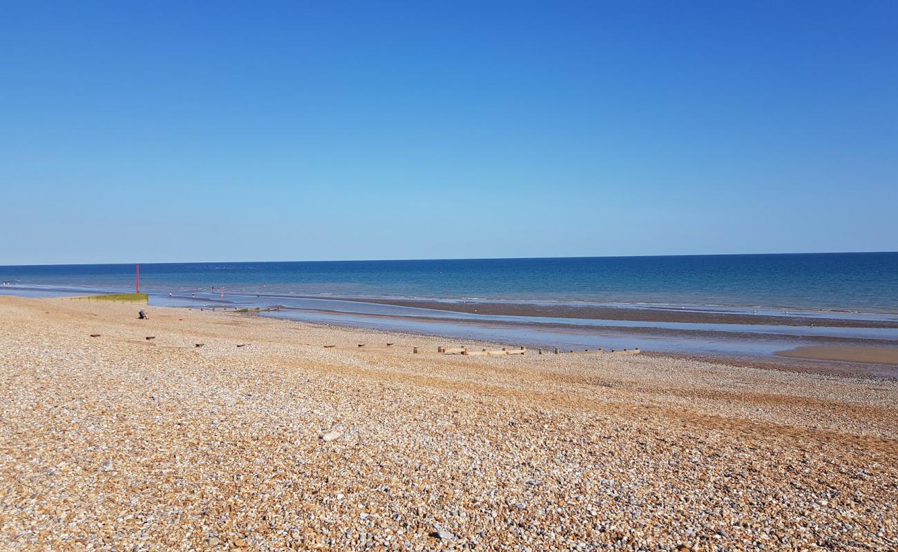 Glyne Gap beach'in fotoğrafı hafif ince çakıl taş yüzey ile