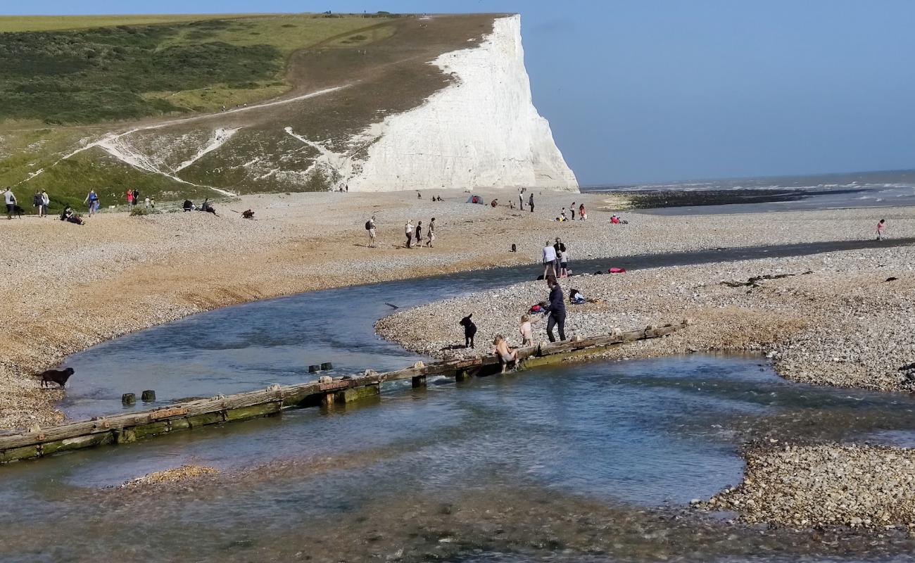 Cuckmere Haven'in fotoğrafı hafif çakıl yüzey ile