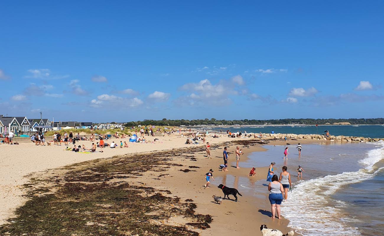 Hengistbury Head Sandspit'in fotoğrafı parlak kum yüzey ile