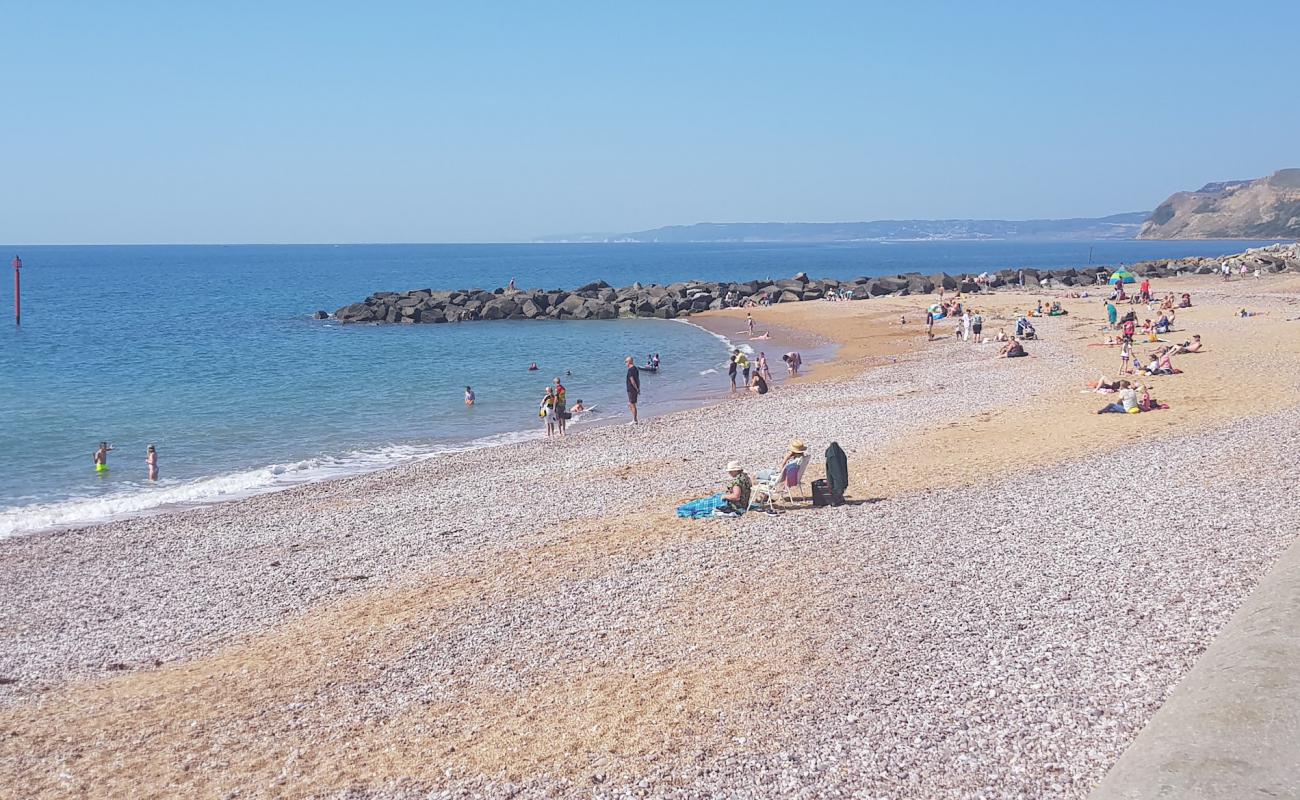 West Bay beach Dorset'in fotoğrafı bej çakıl yüzey ile