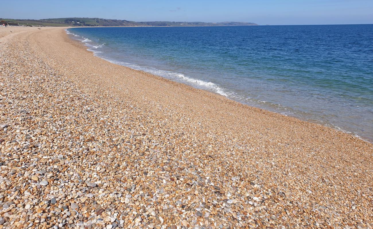 Slapton Plajı'in fotoğrafı hafif ince çakıl taş yüzey ile