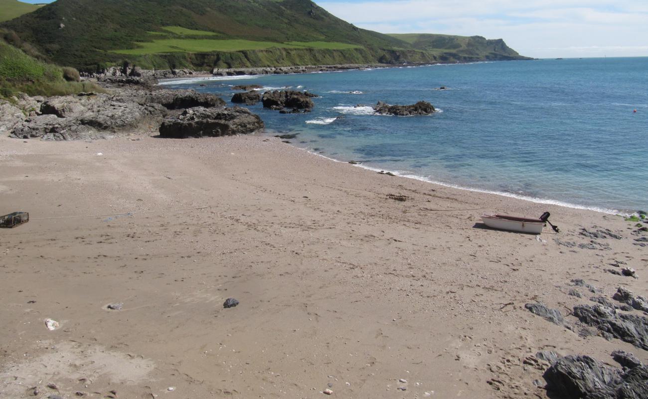Lannacombe beach II'in fotoğrafı bej kum ve çakıl yüzey ile
