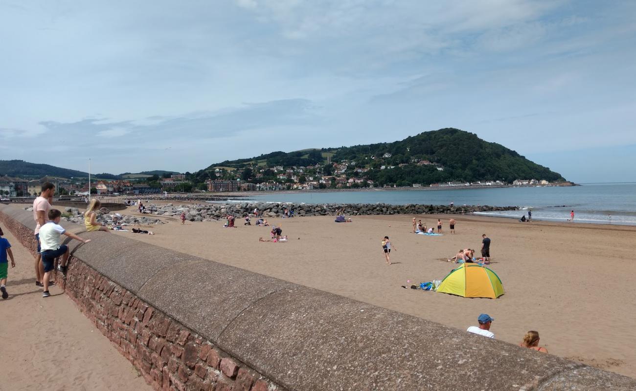 Minehead Plajı'in fotoğrafı kahverengi kum yüzey ile