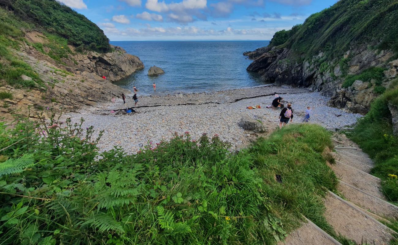 Brandy Cove'in fotoğrafı gri kum ve çakıl yüzey ile