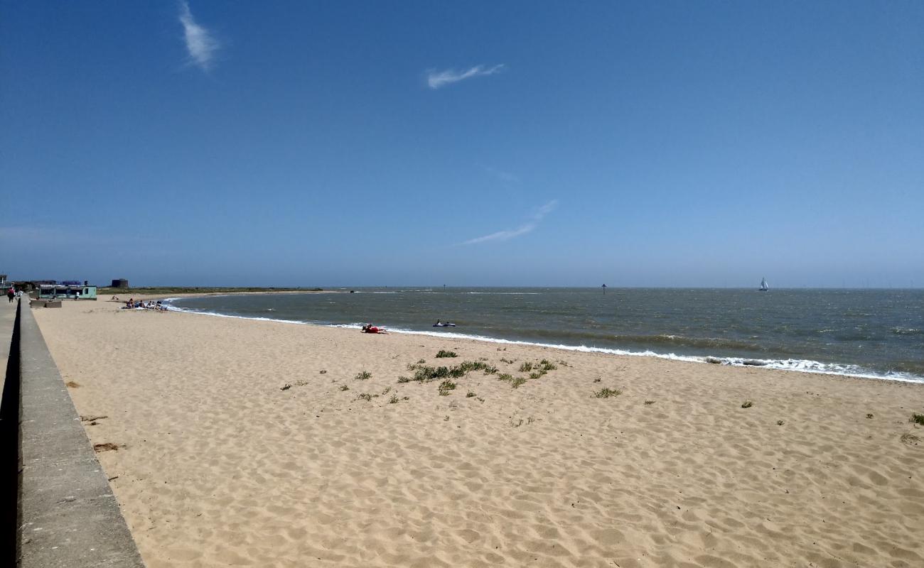 Jaywick Sands beach'in fotoğrafı parlak kum yüzey ile