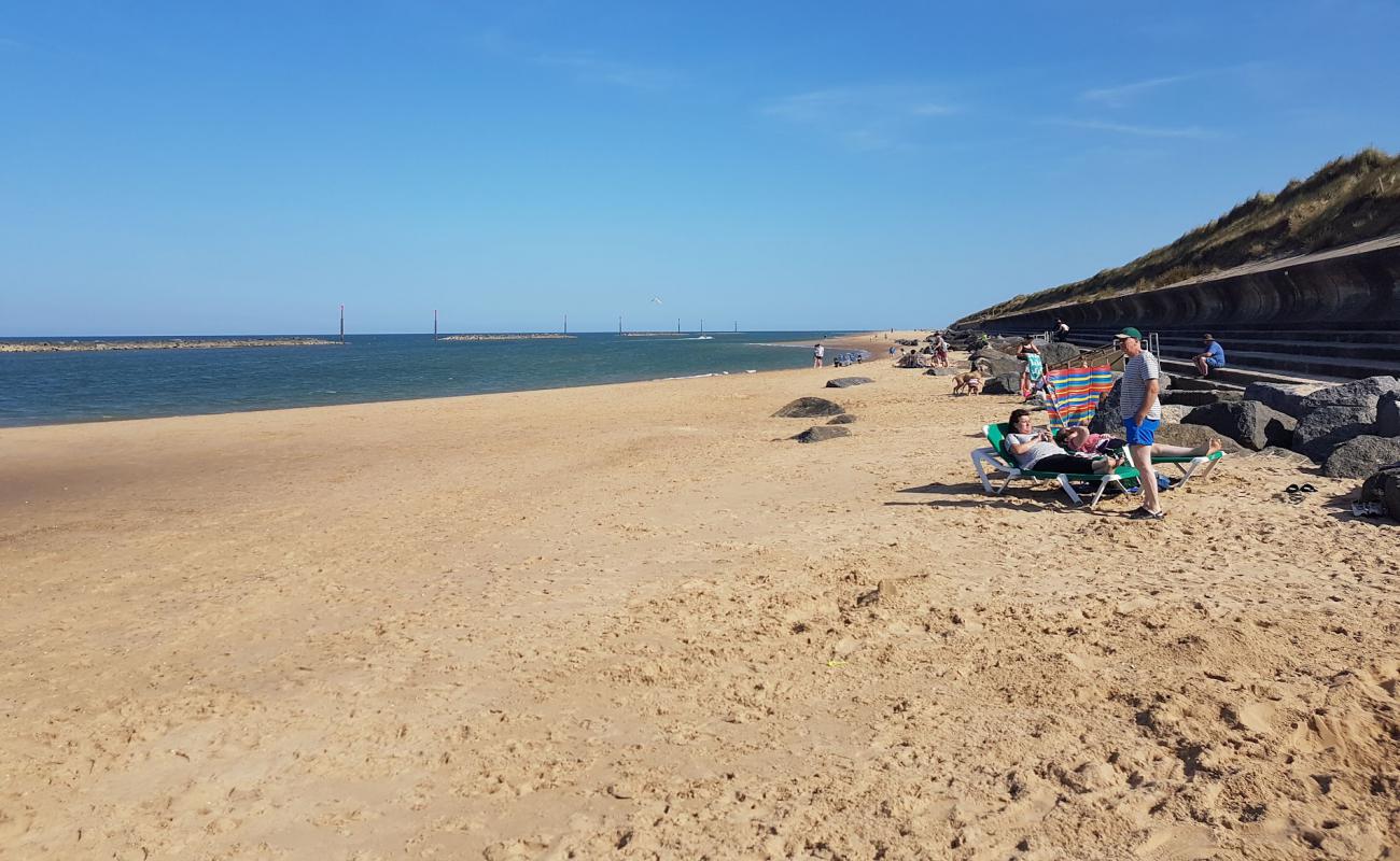 Sea Palling beach'in fotoğrafı parlak ince kum yüzey ile