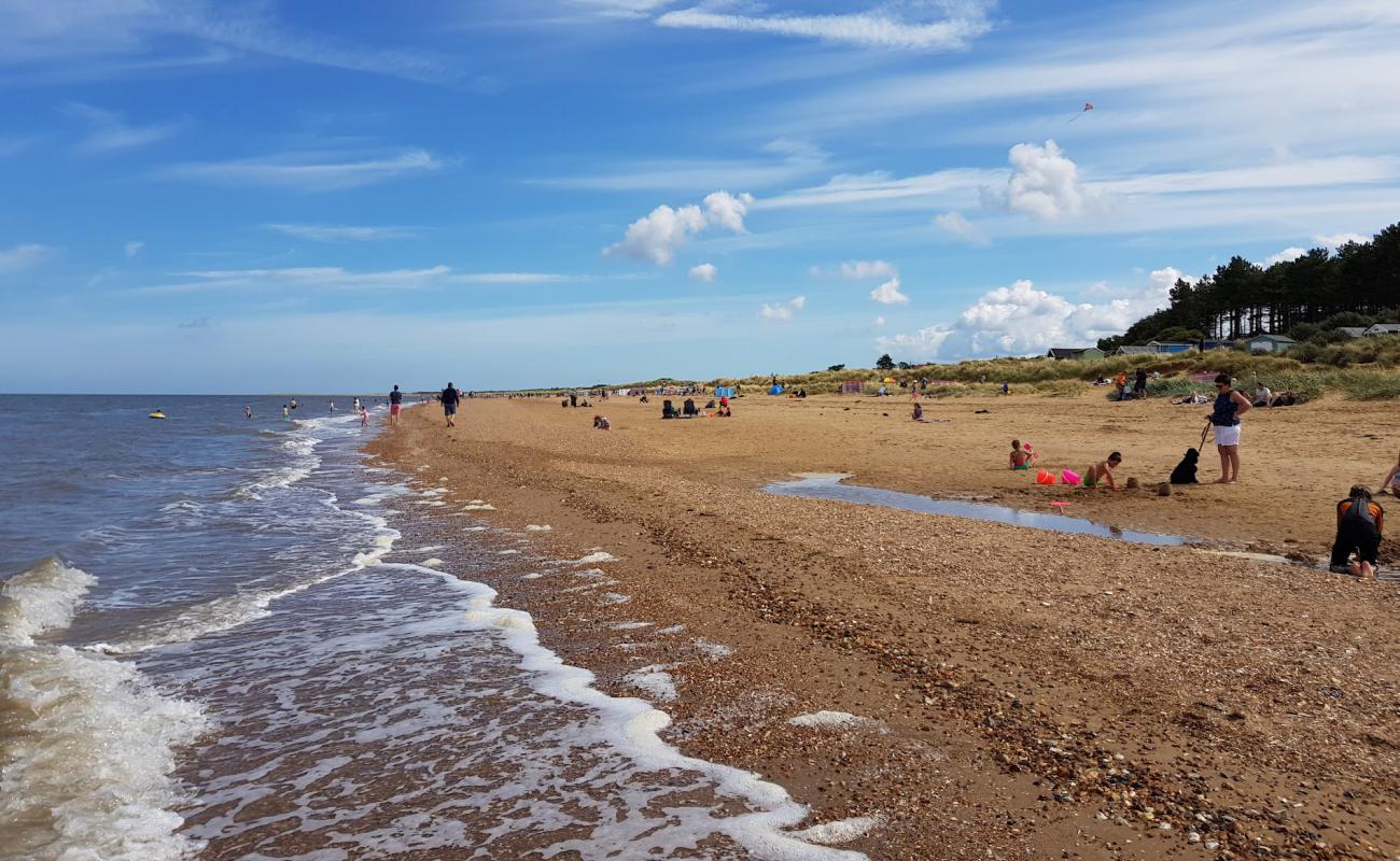 Old Hunstanton beach'in fotoğrafı açık bej kum yüzey ile