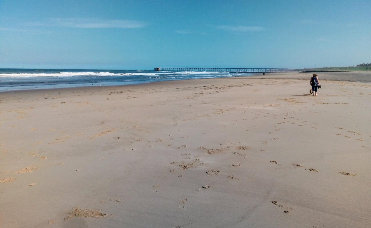 Crimdon beach'in fotoğrafı açık bej kum yüzey ile