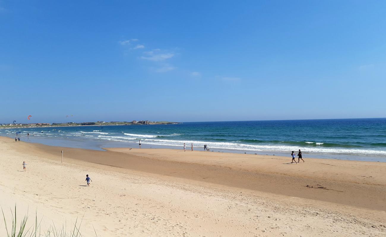 Beadnell Koyu plajı'in fotoğrafı açık bej kum yüzey ile