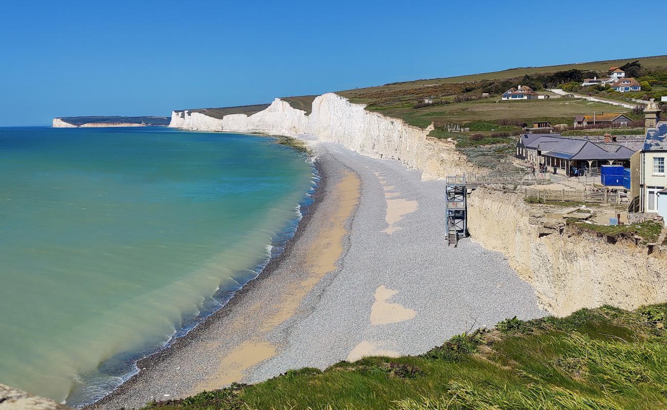 Birling Gap Beach'in fotoğrafı taşlı kum yüzey ile