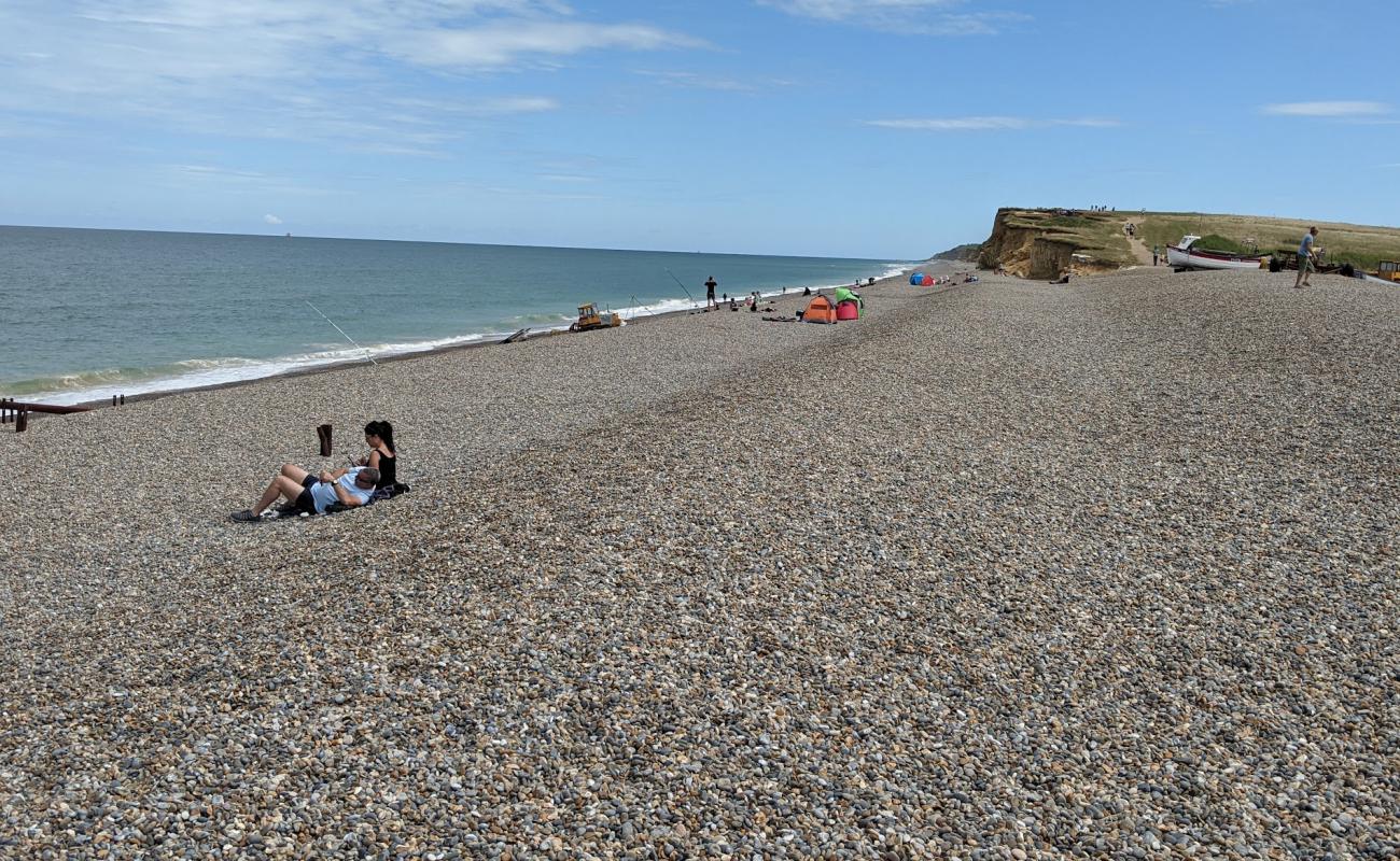 Weybourne Plajı'in fotoğrafı gri çakıl taşı yüzey ile