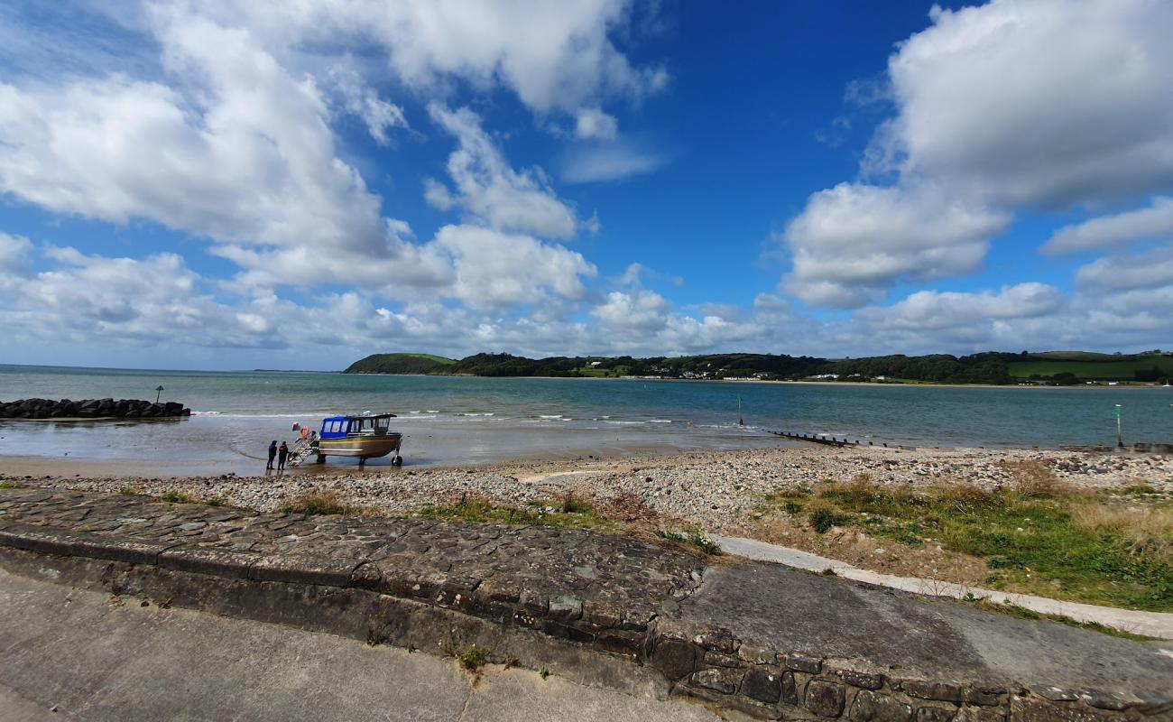 Llansteffan Plajı'in fotoğrafı açık bej kum yüzey ile