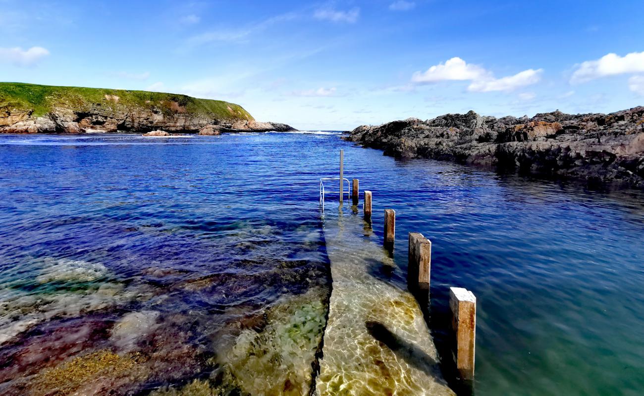 Portskerra Beach'in fotoğrafı kayalık arazi yüzey ile