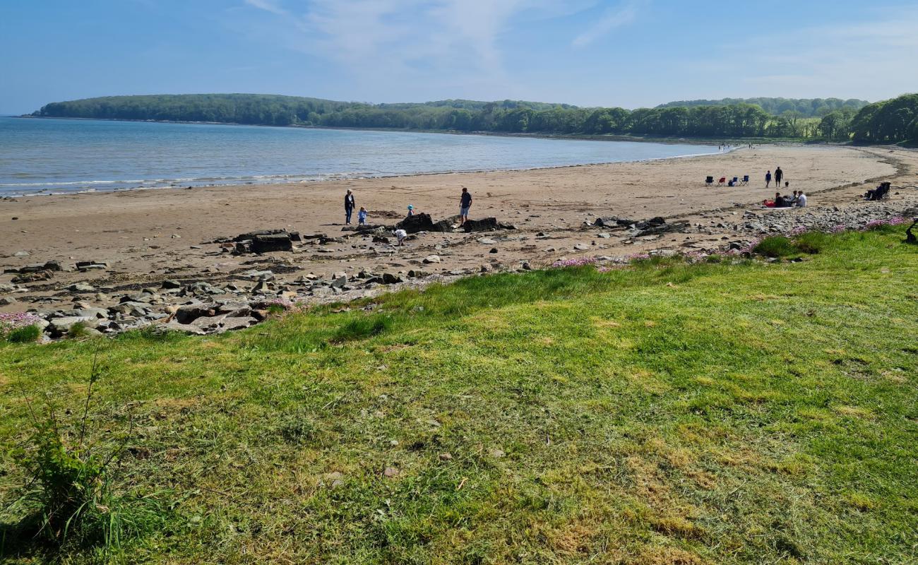 Rigg or Cruggleton Bay Beach'in fotoğrafı taşlı kum yüzey ile