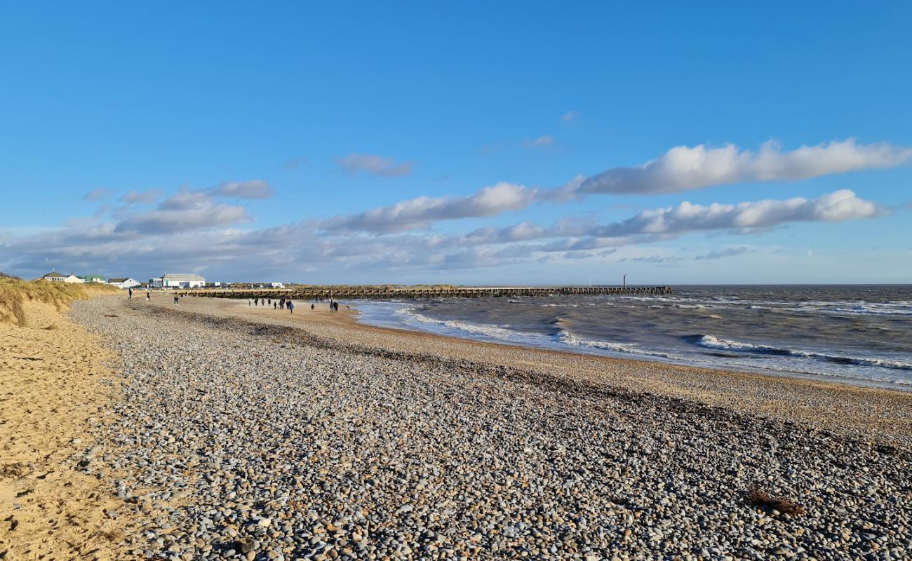 Walberswick Plajı'in fotoğrafı gri kum ve çakıllar yüzey ile