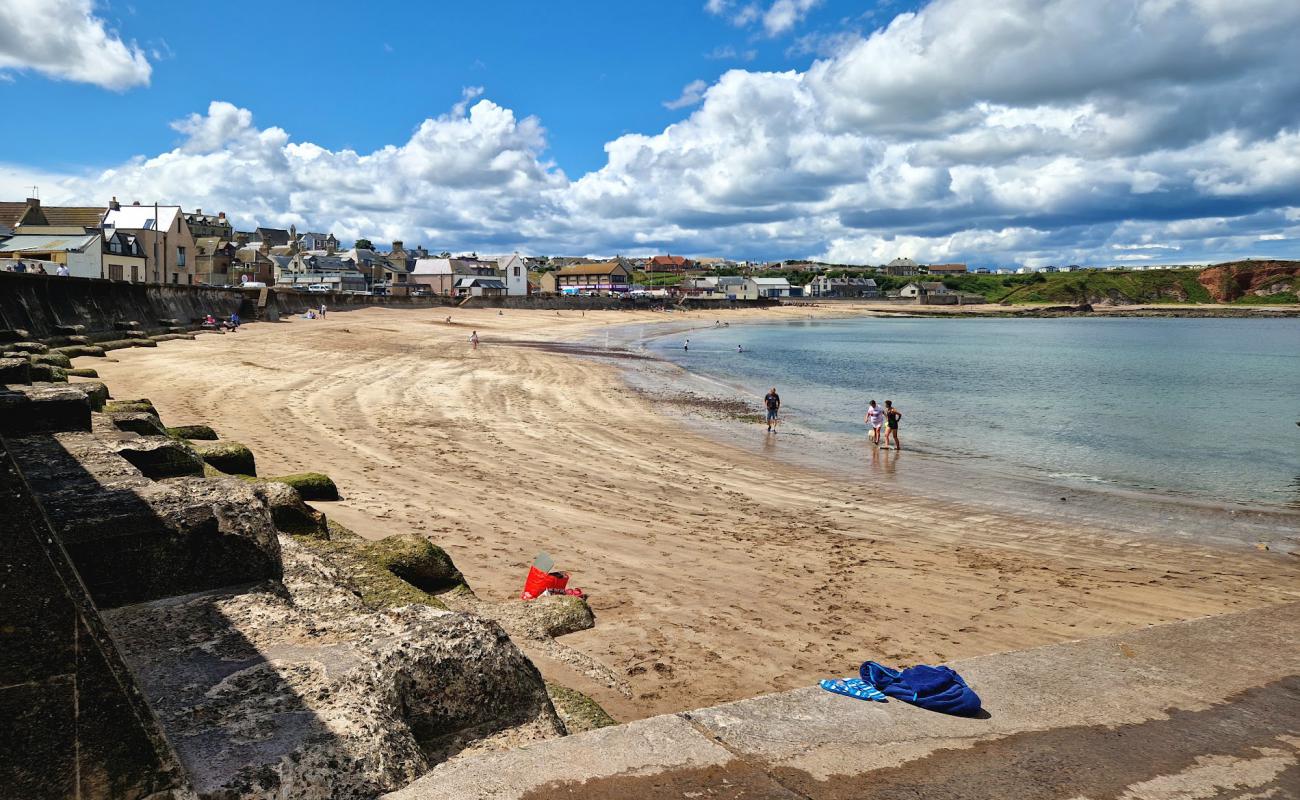 Eyemouth Plajı'in fotoğrafı parlak kum yüzey ile