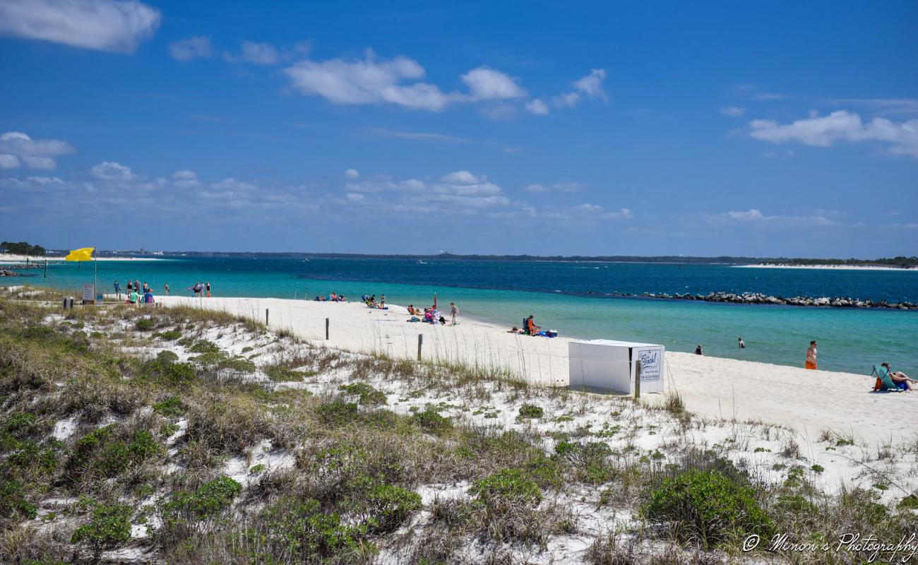 St. Andrew State Park Pier Beach'in fotoğrafı beyaz ince kum yüzey ile