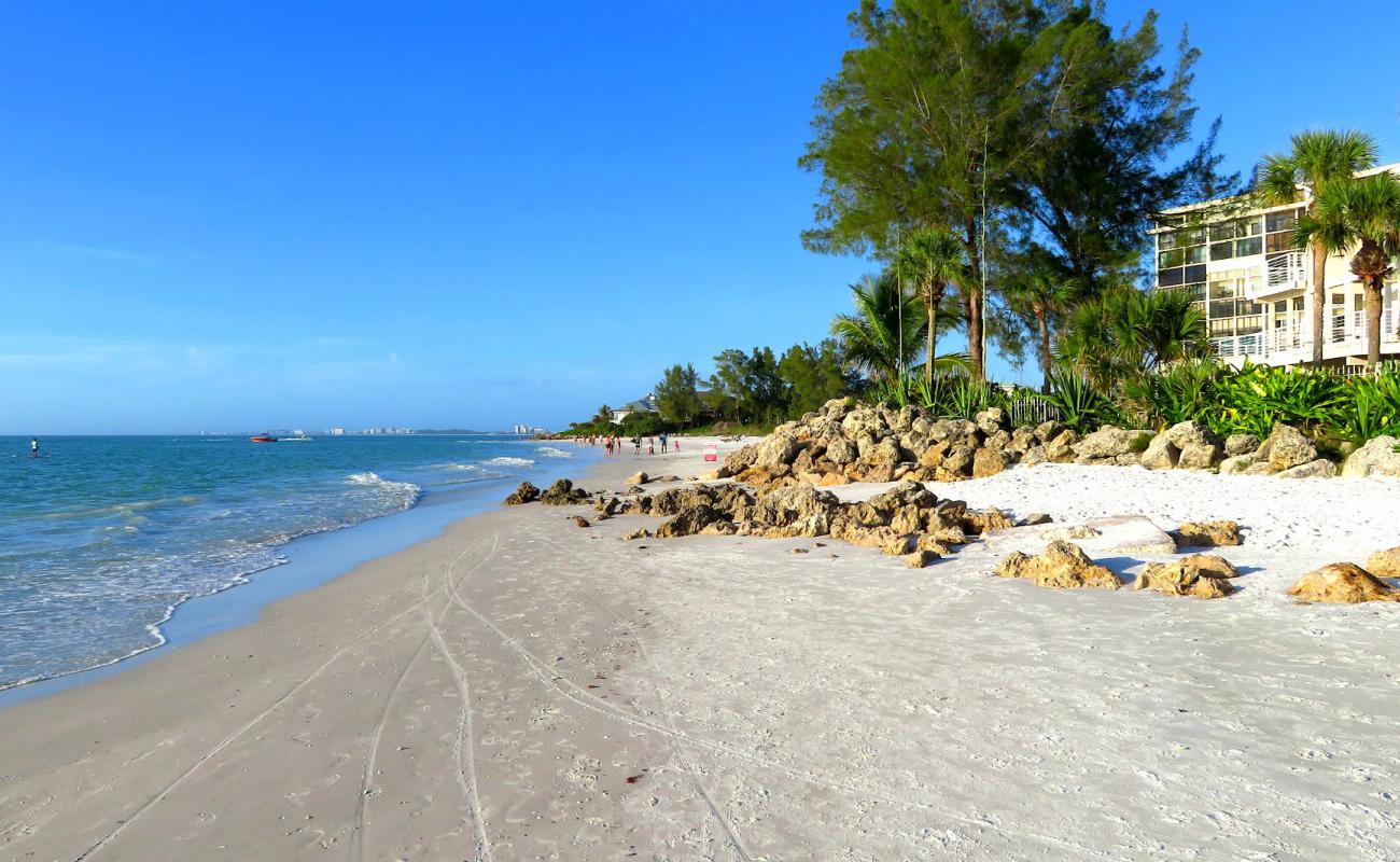 Sarasota beach'in fotoğrafı beyaz kum yüzey ile