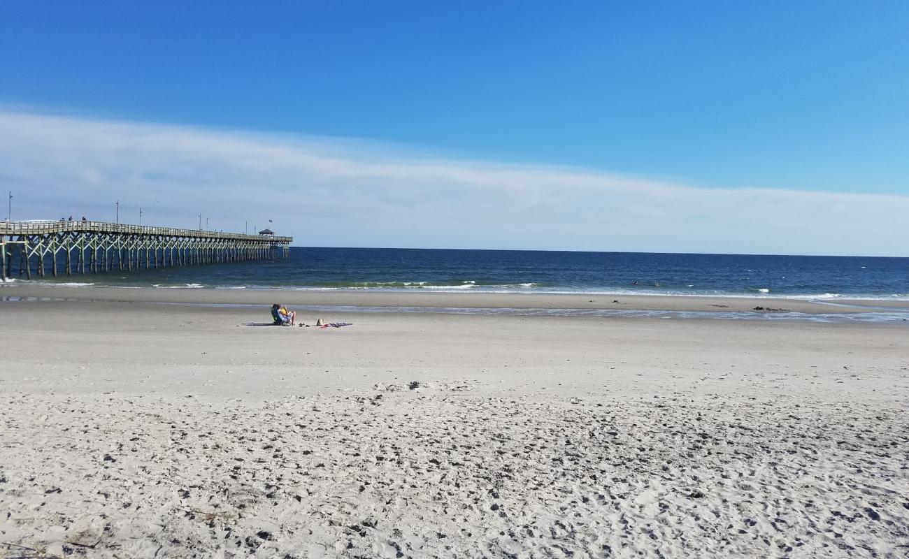 Long beach'in fotoğrafı parlak ince kum yüzey ile