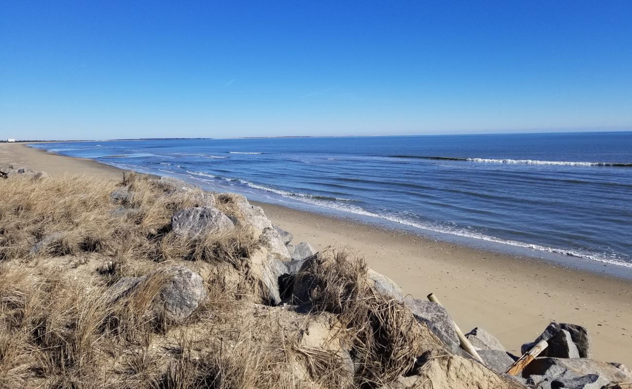 Wallops beach'in fotoğrafı parlak kum yüzey ile