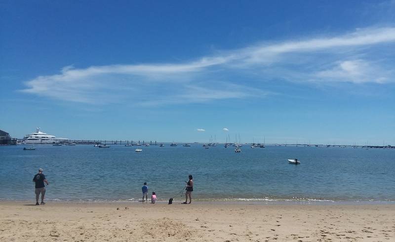 Provincetown beach II'in fotoğrafı parlak kum yüzey ile