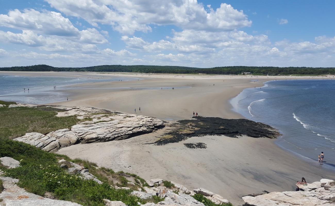 Popham beach'in fotoğrafı parlak kum yüzey ile