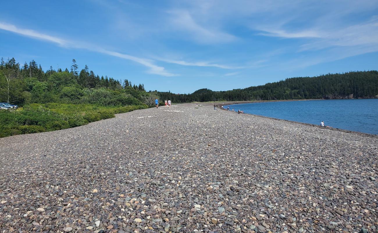 Jasper beach'in fotoğrafı gri çakıl taşı yüzey ile