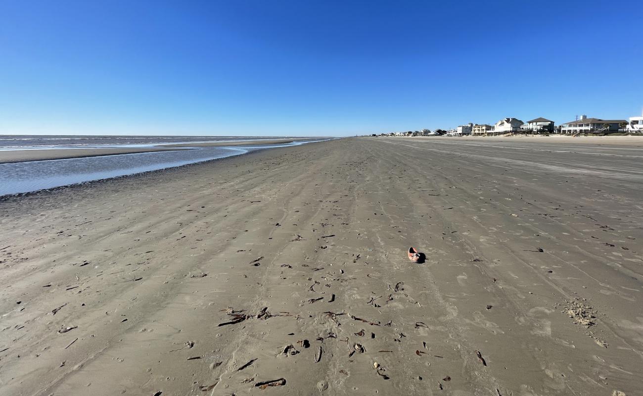Karankawa beach'in fotoğrafı gri kum yüzey ile