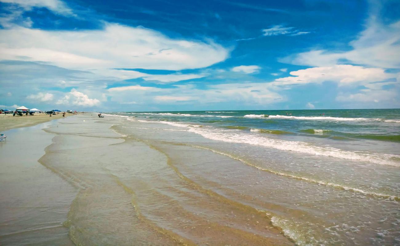 Surfside Brazoria beach'in fotoğrafı parlak kum yüzey ile