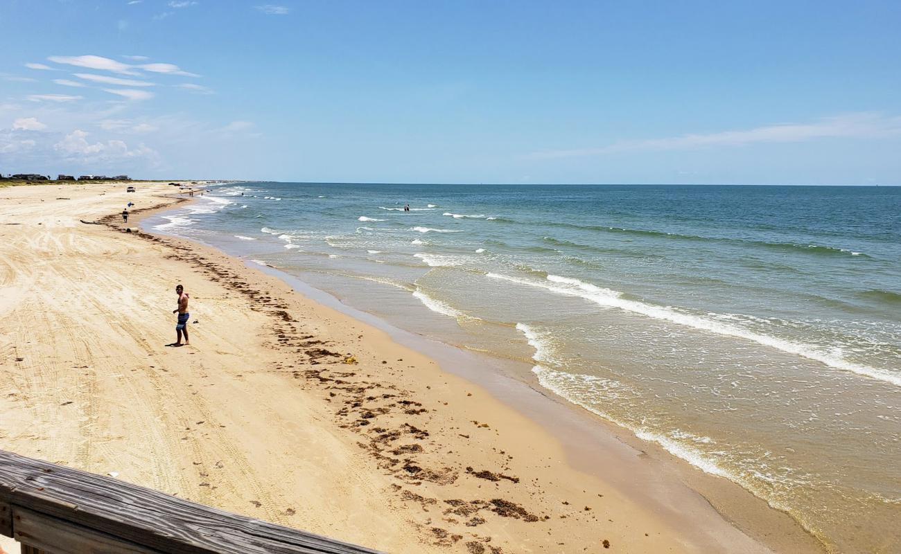 Matagorda beach'in fotoğrafı parlak kum yüzey ile