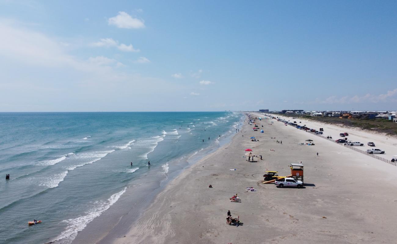 Port Aransas beach'in fotoğrafı açık bej kum yüzey ile