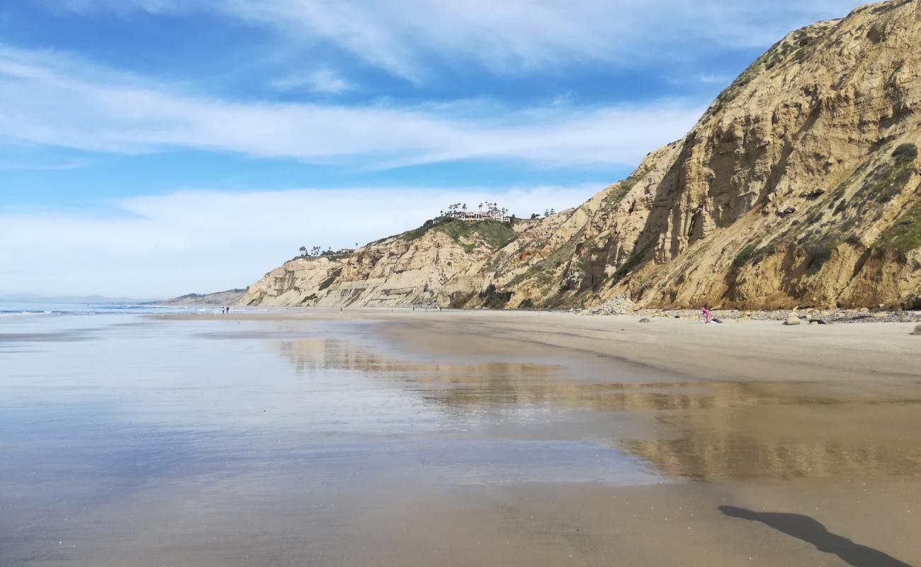 Torrey Pines City beach'in fotoğrafı parlak kum yüzey ile