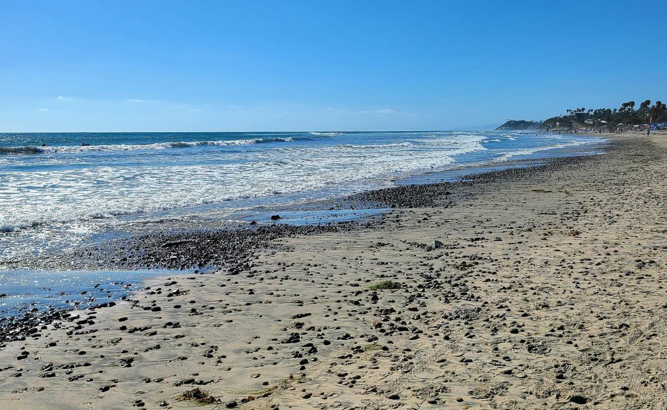 Cardiff beach'in fotoğrafı gri kum ve çakıllar yüzey ile