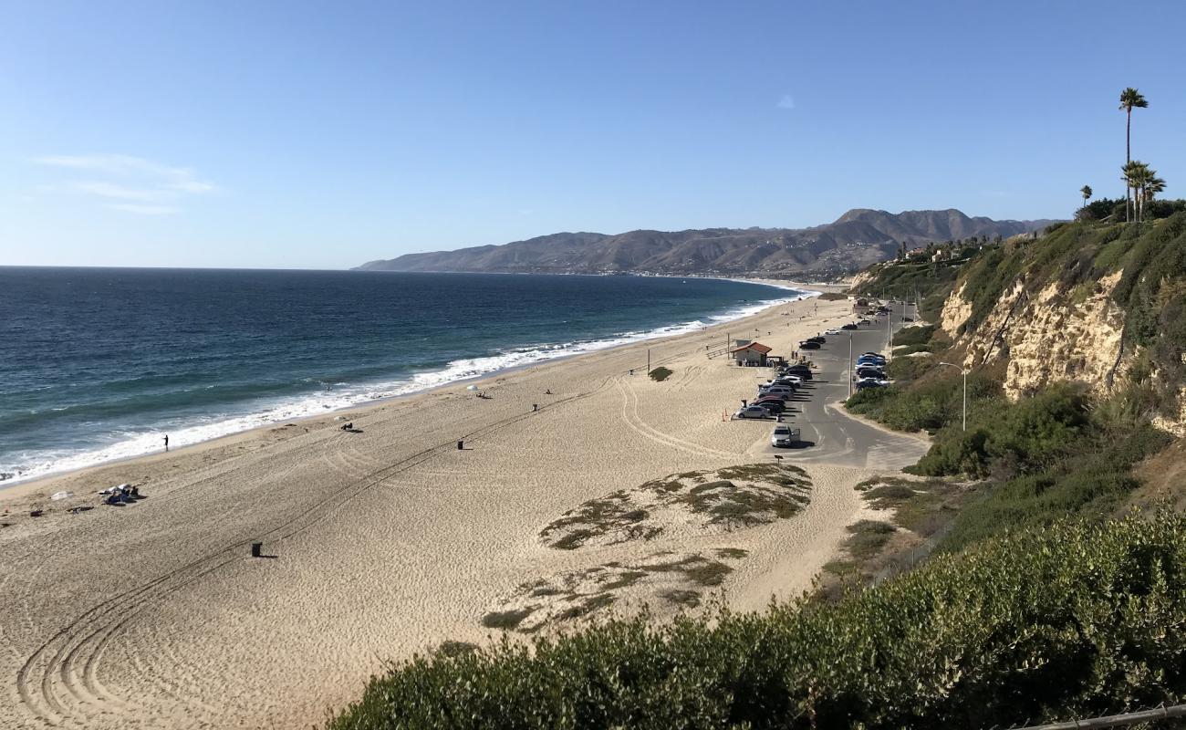 Point Dume Beach'in fotoğrafı parlak kum yüzey ile