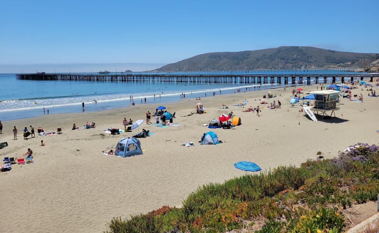 Avila Beach'in fotoğrafı parlak kum yüzey ile