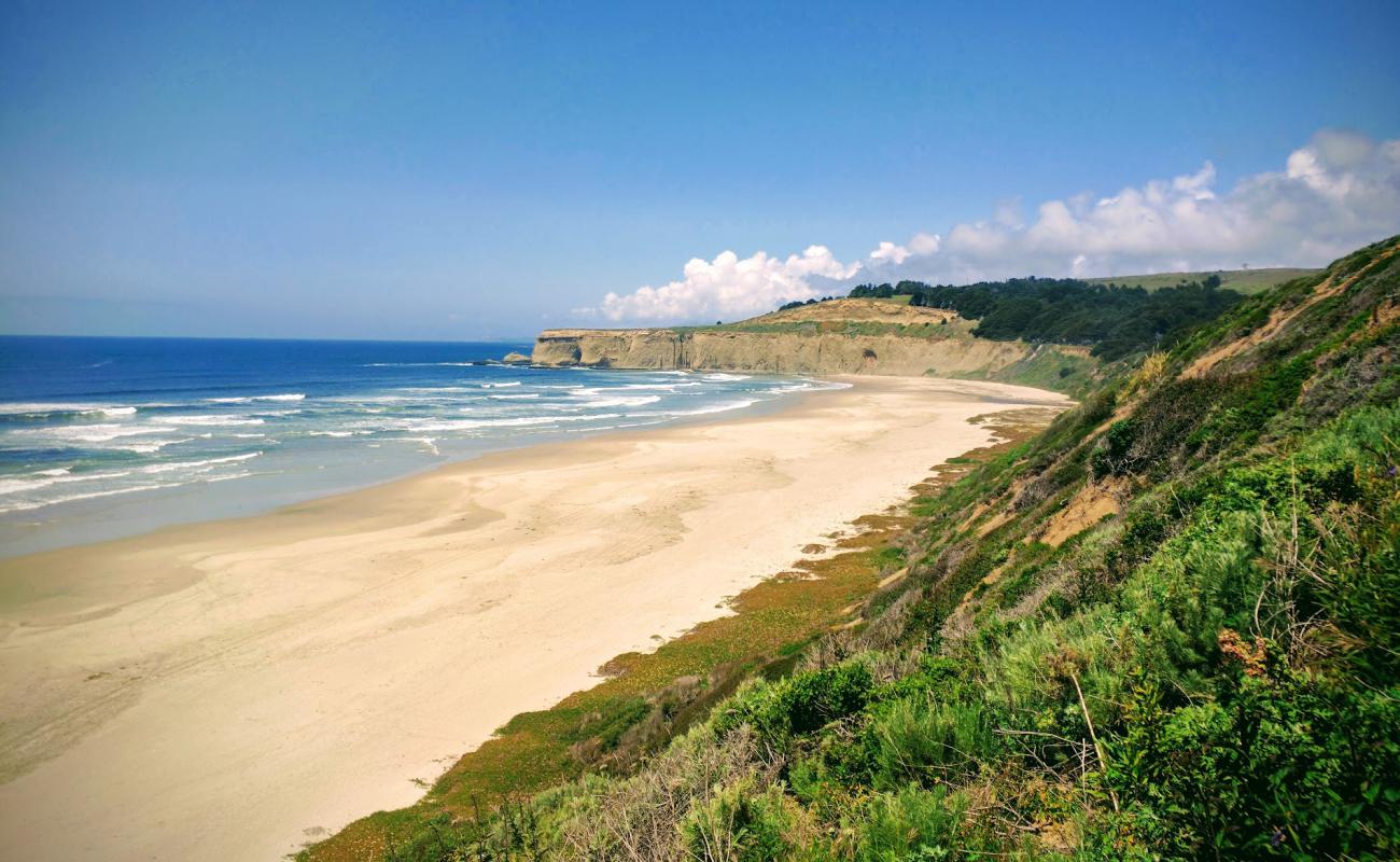 Tunitas Beach'in fotoğrafı parlak ince kum yüzey ile