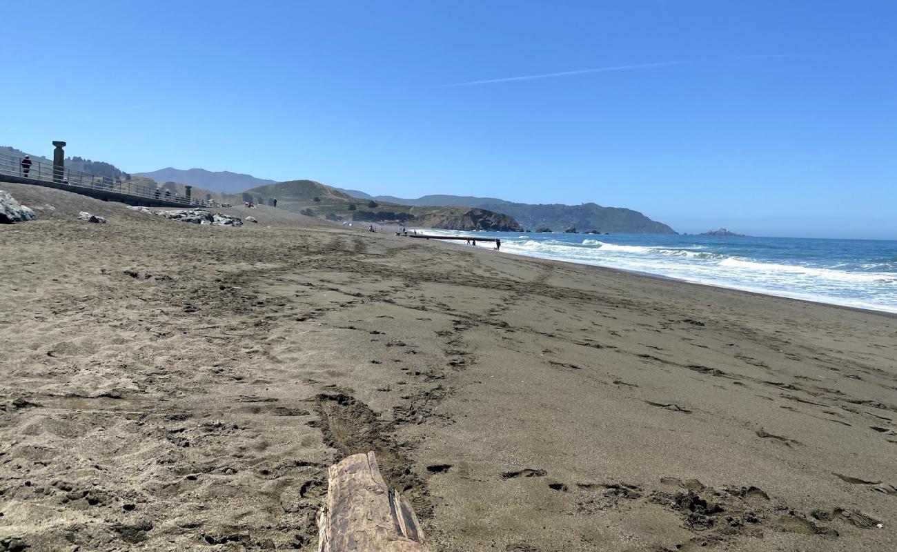 Pacifica Beach Park'in fotoğrafı gri kum yüzey ile