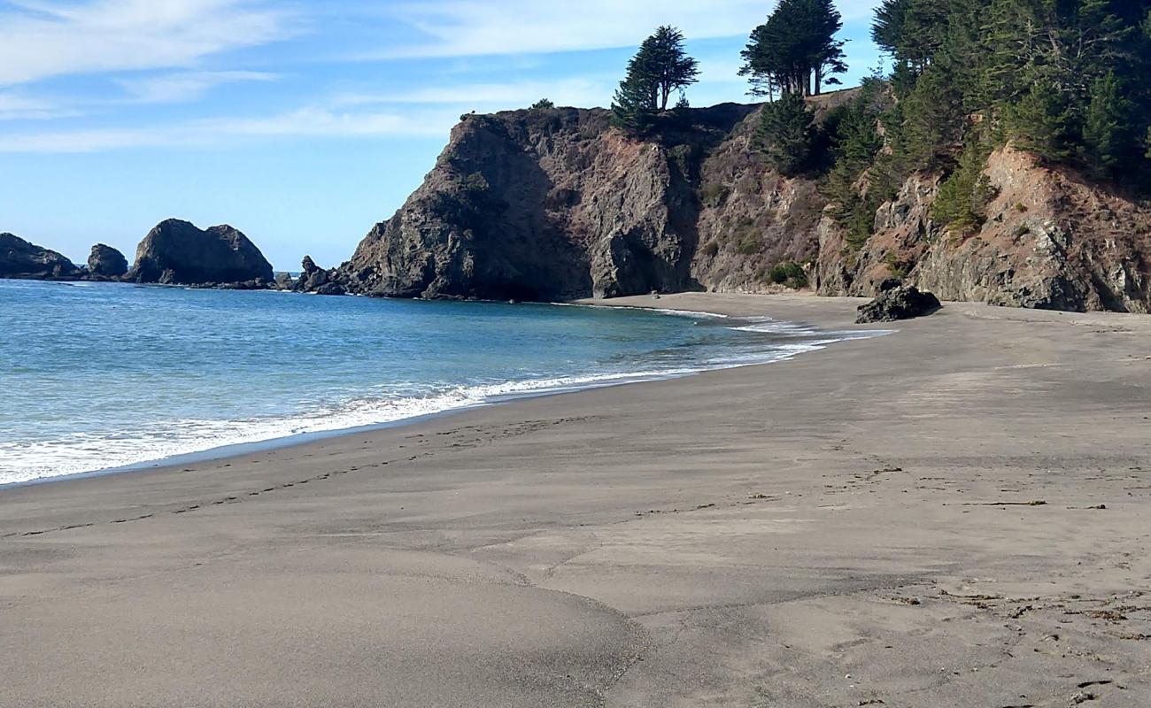 Navarro Beach'in fotoğrafı parlak kum yüzey ile