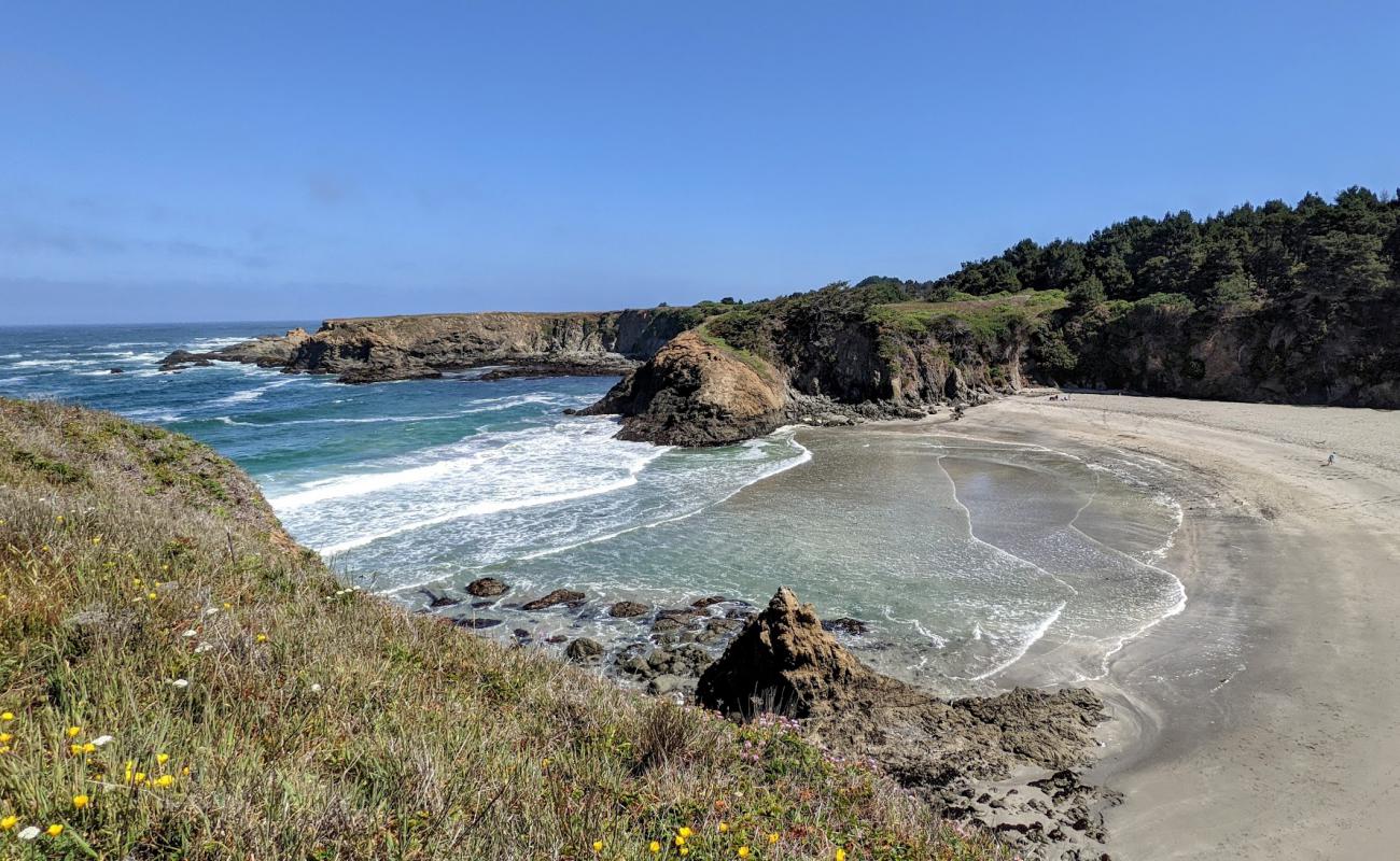 Jug Handle Beach'in fotoğrafı parlak ince kum yüzey ile