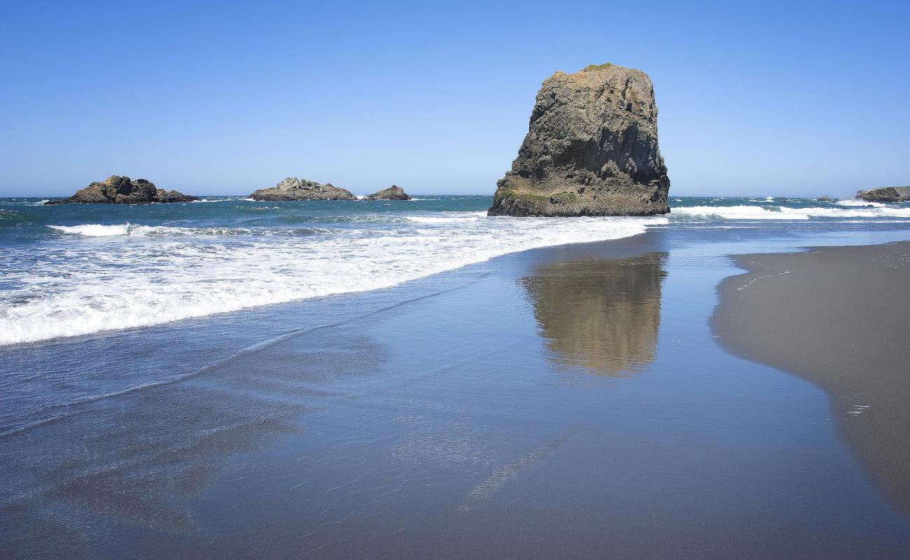 Pistol River beach'in fotoğrafı gri kum yüzey ile