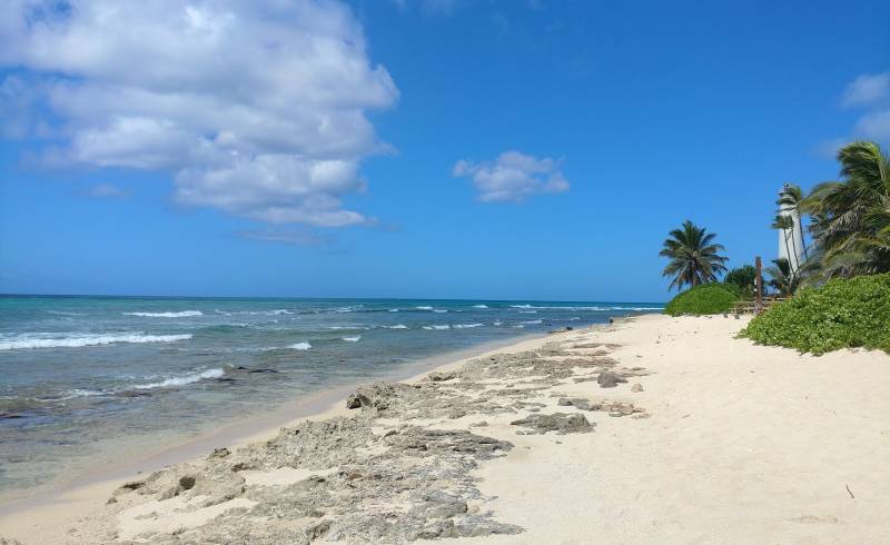 Barbers Point Beach Park'in fotoğrafı bej kum ve kayalar yüzey ile