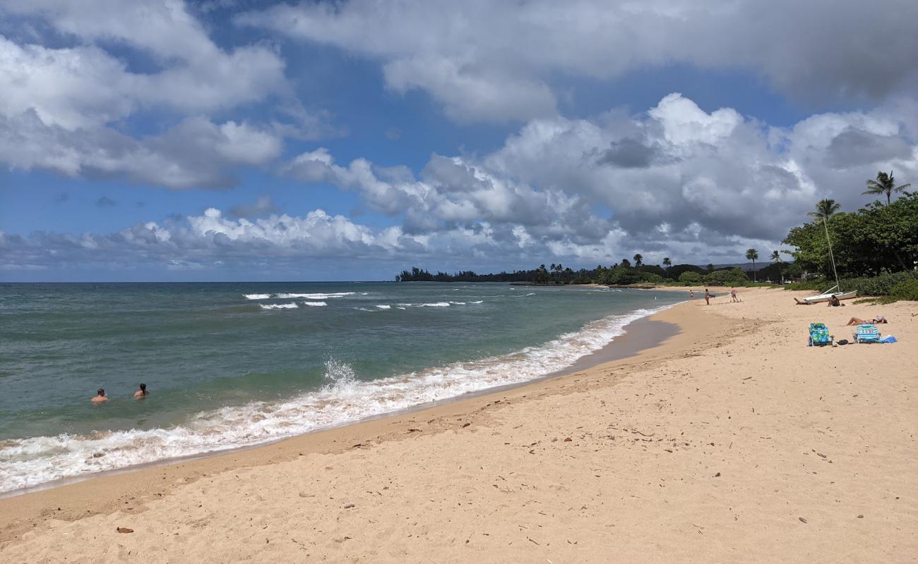 Hale'iwa Beach'in fotoğrafı açık bej kum yüzey ile