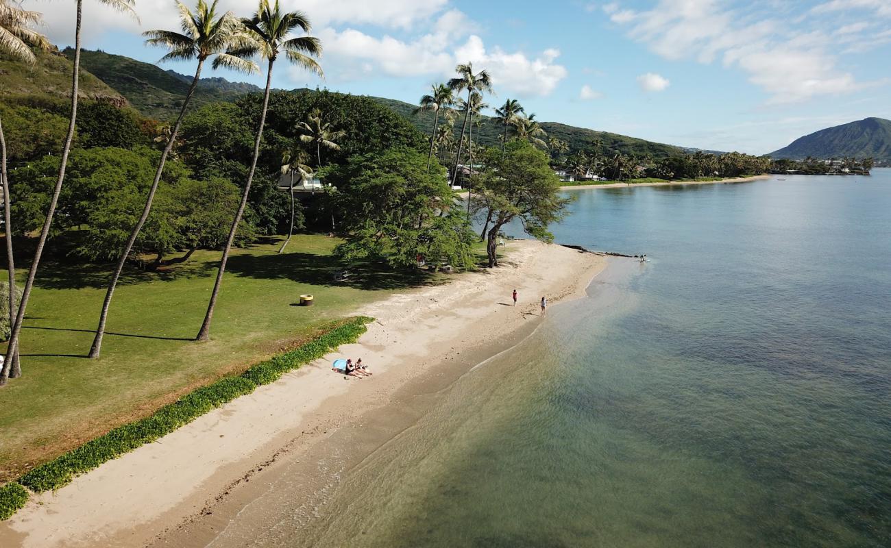 Kawaikui Beach Park'in fotoğrafı parlak kum ve kayalar yüzey ile