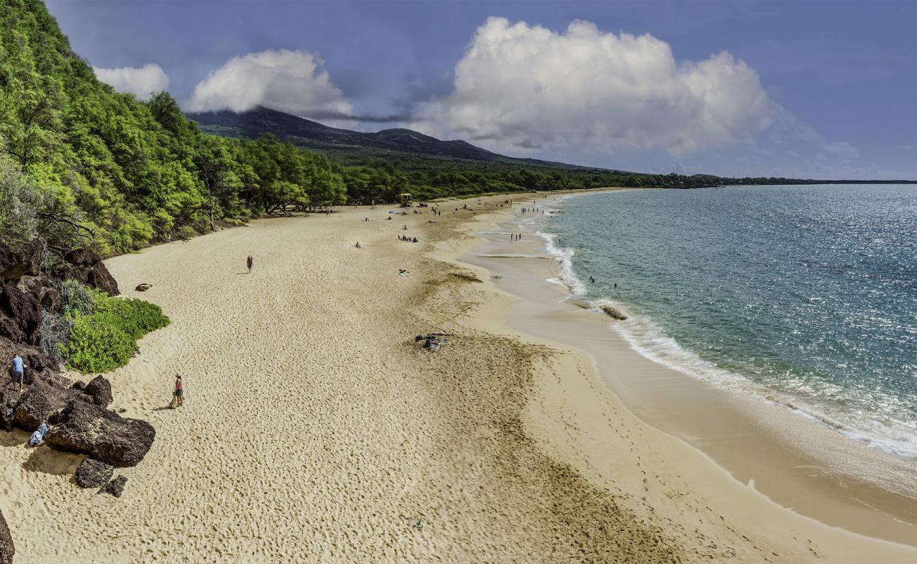 Makena Plajı'in fotoğrafı parlak kum yüzey ile